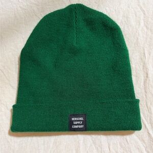 NWOT Hershel Supply Company Green Adult Beanie Cap Hat